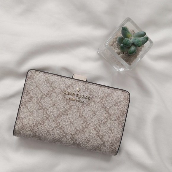kate spade Handbags - New Kate Spade Signature Spade Flower Medium Compact Bifold Wallet KG488 $199